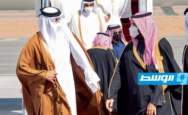 وصول أمير قطر إلى العلا لحضور اجتماع الدورة الحادية والأربعين للمجلس الأعلى لمجلس التعاون, 5 يناير 2021 (واس)
