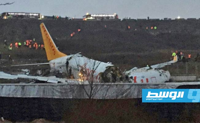 مقتل شخص وإصابة 157 آخرين جراء تحطم طائرة في إسطنبول