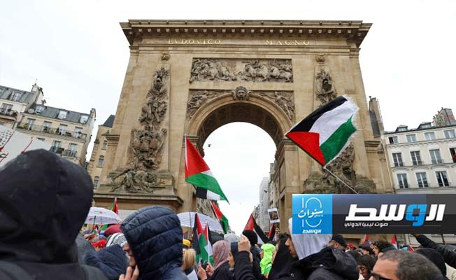 فرنسا.. تظاهرات شعبية تطالب بوقف دائم وفوري لإطلاق النار في غزة