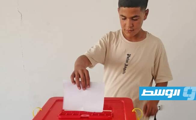 من انتخابات برلمان أطفال ليبيا في القلعة، 18 يوليو 2023. (وزارة الشؤون الاجتماعية)