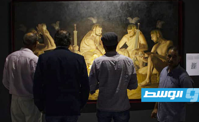 المعرض الفردي الأول للفنانة الليبية شفاء سالم (صفحة براح/ فيسبوك)