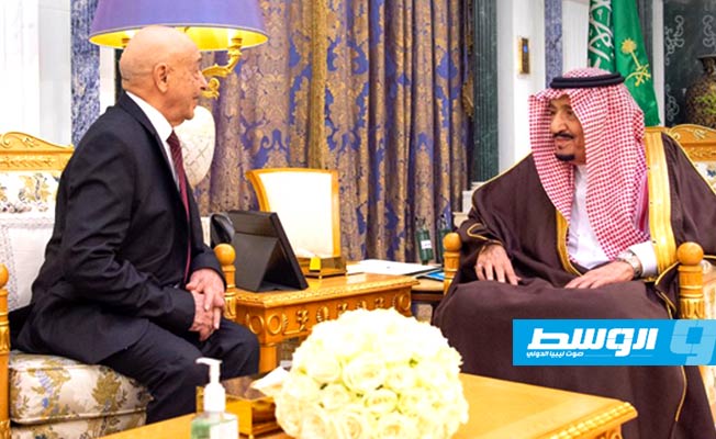 عقيلة صالح يصل إلى الرياض ويلتقي ملك السعودية
