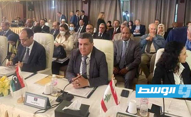 المقريف يترأس وفد ليبيا المشارك في اجتماعات الإلكسو في تونس، 21 مايو 2022. (وزارة التربية والتعليم)