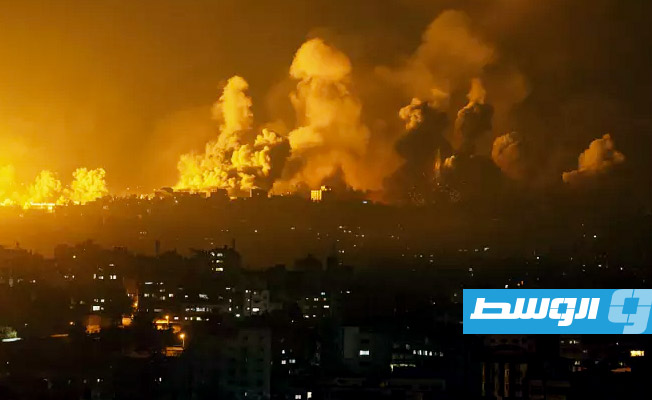القصف الإسرائيلي على غزة. (الإنترنت)