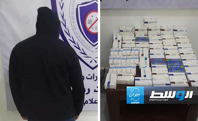 ضبط صيدلية في بنغازي تبيع الأقراص المخدرة بطريقة غير شرعية