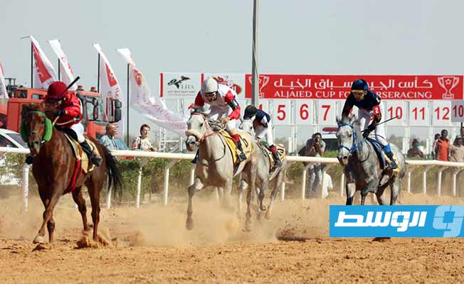 من مراسم اختتام بطولة «الجيد» للخيول في مصراتة، 7 مايو 2022. (المجلس الرئاسي)