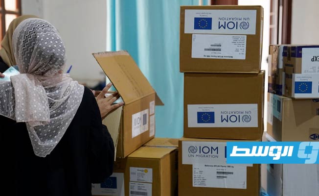 أدوية مقدمة من منظمة الهجرة إلى مركزين صحيين في ليبيا. (منظمة الهجرة)