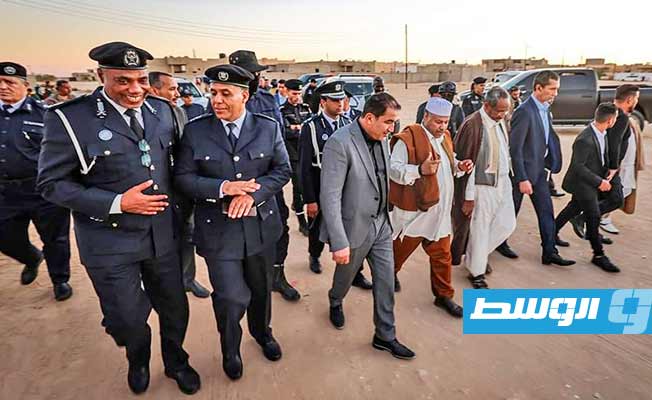 من افتتاح مركز شرطة الفقهاء في الجفرة، 31 ديسمبر 2022. (وزارة الداخلية بحكومة باشاغا)