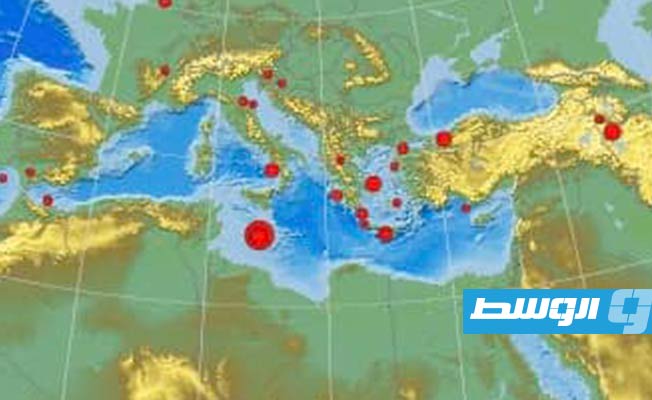مركز الاستشعار عن بعد يرصد نشاطا زلزاليا قبالة السواحل الليبية