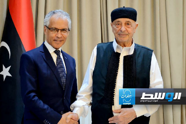 السفير الفرنسي يبحث مع عقيلة صالح وجود «القوات الأجنبية» في ليبيا
