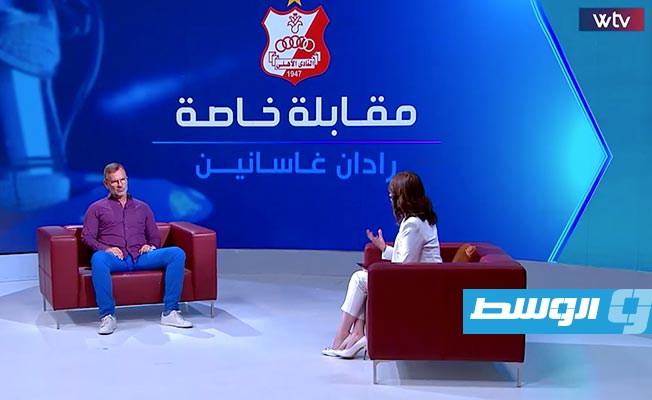 غاسانين، عبر برنامج «مقابلة خاصة»، على شاشة قناة الوسط «WTV». (الوسط)