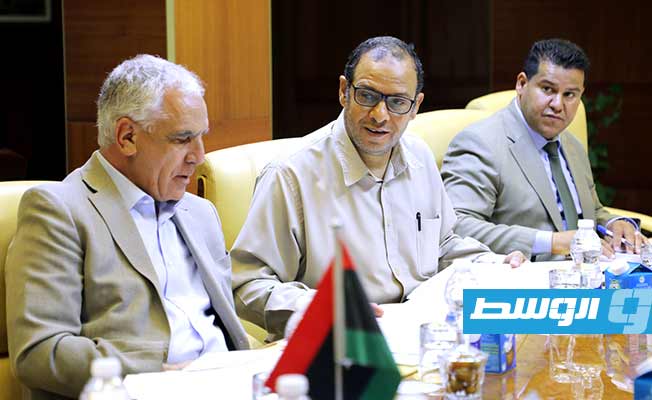 الاجتماع الأول لمجلس أمناء الديوان الليبي للحبوب لسنة 2023، الثلاثاء 25 يوليو 2023. (وزارة الاقتصاد والتجارة)