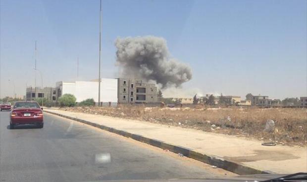 غارة جوية على قصر ولي العهد بالفويهات في بنغازي