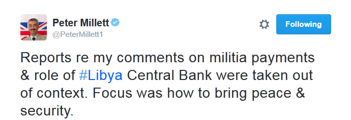 السفير البريطاني: تعليقاتي على دور البنك المركزي في تأجيج الحرب الأهلية أُخرِجت من السياق