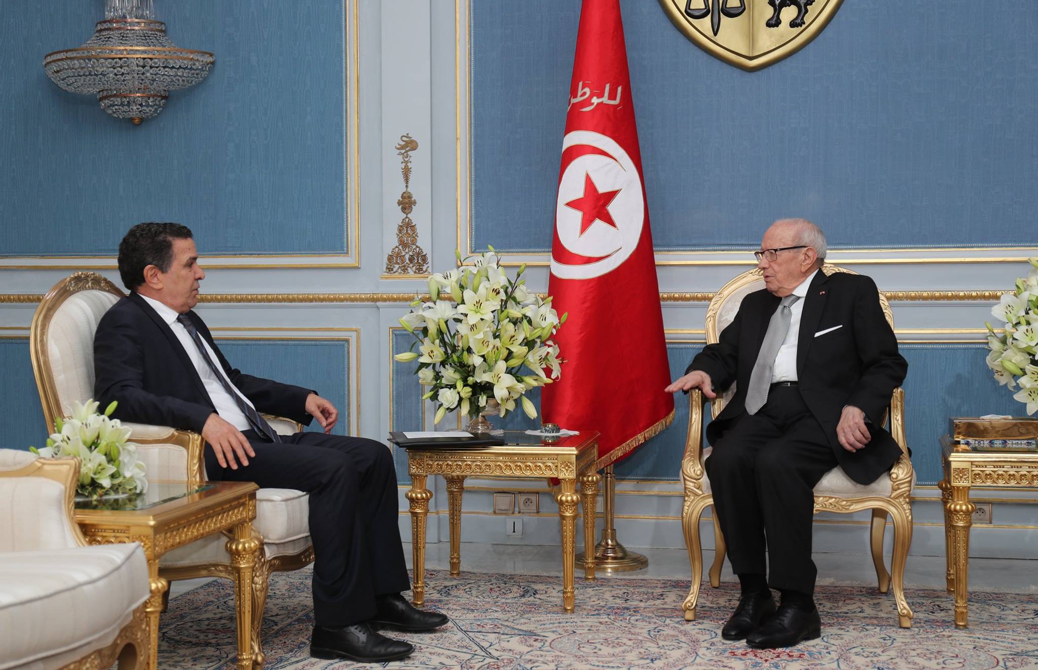 السبسي يبحث مع وزير الدفاع الأوضاع الأمنية على الحدود التونسية