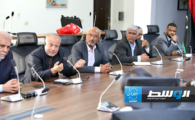جانب من لقاء المبعوث الأممي عبدالله باتيلي مع أعضاء بالمجلس الأعلى للدولة، الأربعاء 13 مارس 2024 (حساب باتيلي على إكس)