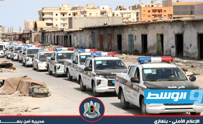 بالصور: حملة أمنية لإغلاق أسواق شعبية في بنغازي