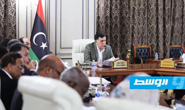 المجبري يحضر اجتماع حكومة الوفاق في طرابلس برئاسة السراج