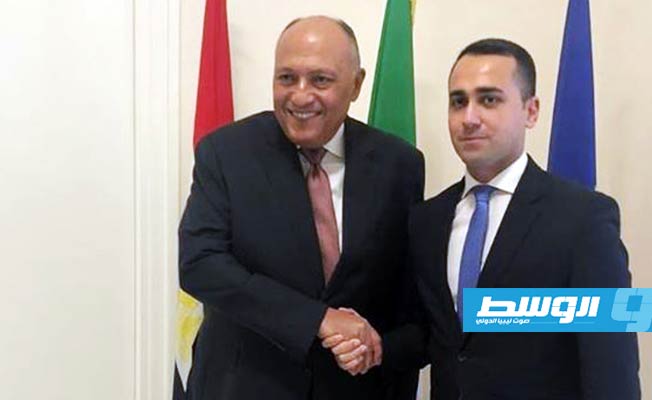 وزيرا خارجية مصر وإيطاليا يناقشان التطورات في ليبيا