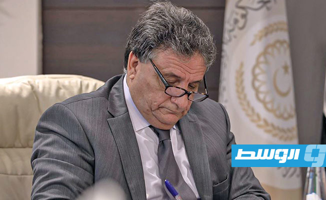 سعد عقوب خلال اجتماع اللجنة العليا لمكافحة كورونا بالحكومة الموقتة مع اللجنة الاستشارية التابعة لها، 11 يوليو 2020. (داخلية الموقتة)