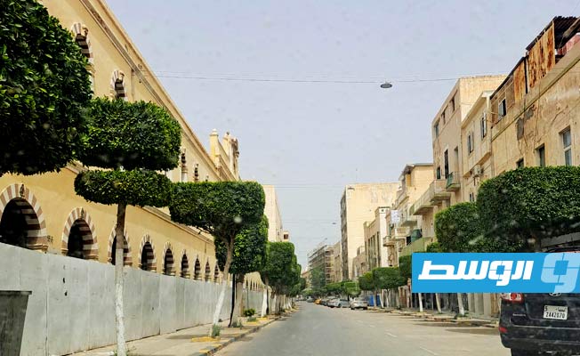 الهدوء خيم على شوارع العاصمة طرابلس اليوم الجمعة، 21 أبريل 2023. (بوابة الوسط)