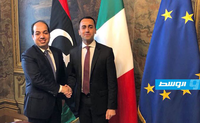 معيتيق يبحث في روما آليات دعم وتنمية العلاقات الاقتصادية بين ليبيا وإيطاليا