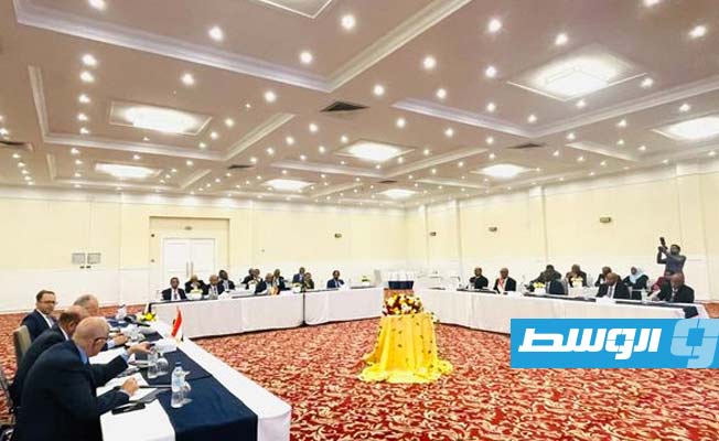 الوفد المصري خلال المشاركة في جولة التفاوض بأديس أبابا. (الإنترنت)