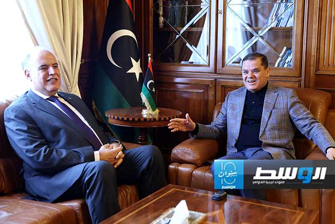 الدبيبة يناقش مع بوشناف مختلف قضايا الأمن القومي في ليبيا