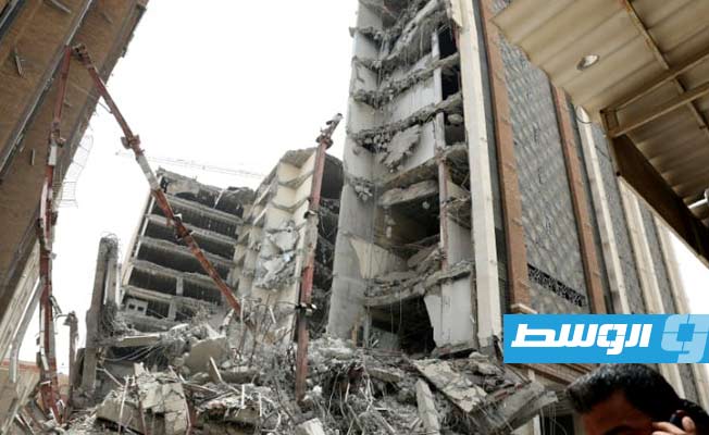 ارتفاع حصيلة انهيار مبنى «متروبول» في غرب إيران إلى 41 قتيلا