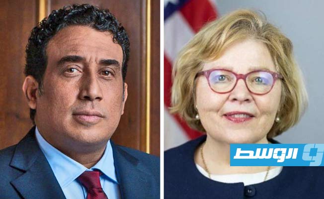 المنفي يبحث مع مساعدة وزير الخارجية الأميركي 3 ملفات حول ليبيا