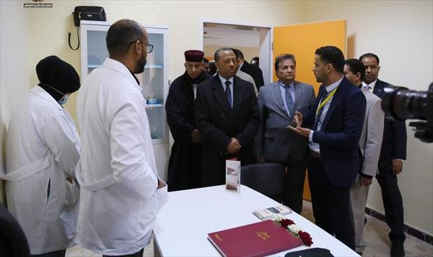 جانب من افتتاح عبدالله الثني لمستشفى جالو المركزي، 16 يناير 2020. (الحكومة الموقتة).