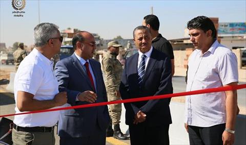 افتتاح طريق الهواري الرئيس في بنغازي بعد صيانته