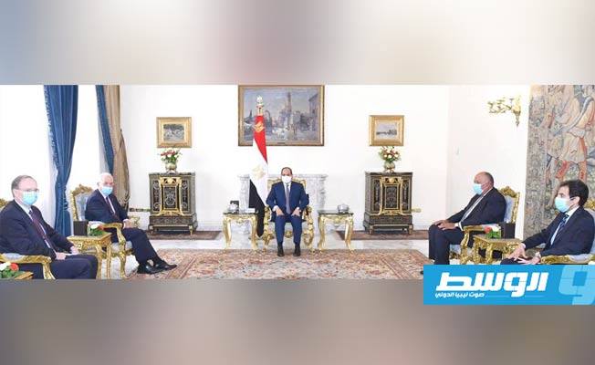 السيسي يؤكد موقف مصر الثابت من دعم مسار الحل السياسي للقضية الليبية