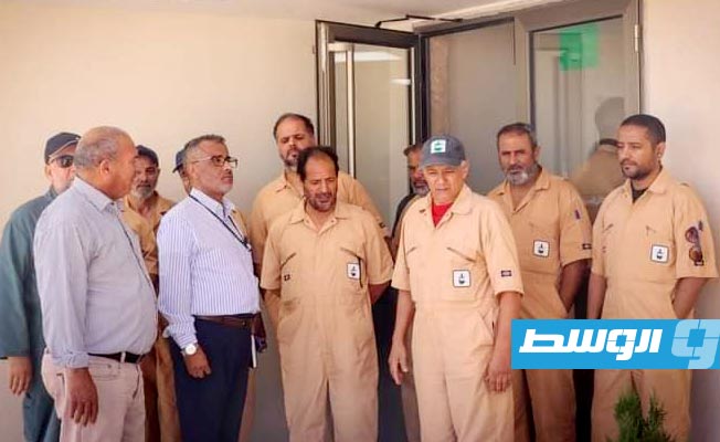 مختبر حقل مسلة بعد إجراء عمليات الصيانة المتكاملة من قبل الإدارة الفنية، 14 أغسطس 2022. (صفحة أخبار وزارات وهيئات ومؤسسات دولة ليبيا)
