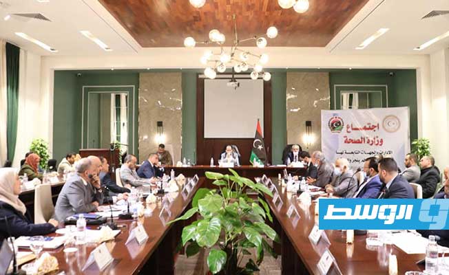 اجتماع موسع لوزارة الصحة عقد في بنغازي الأربعاء 22 ديسمبر 2021 (صفحة وزارة الصحة على فيسبوك)