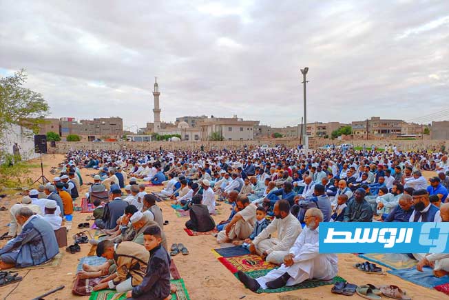 Eid Prayers held at Al-Qardah Square in Sebha