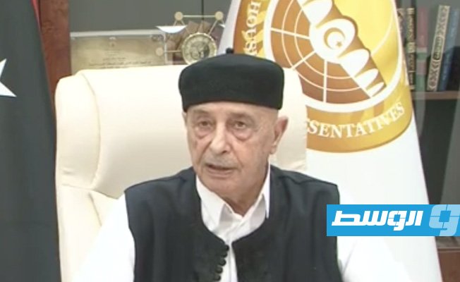 عقيلة صالح من الجزائر: الأزمة الليبية تقترب من نهايتها