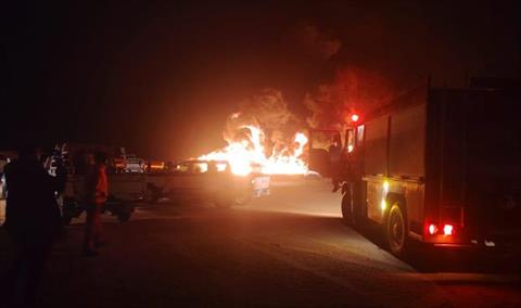 Fire breaks out on the Sharara field's oil export pipeline