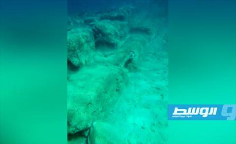 اكتشاف أثري تحت الماء في سوسة (فيسبوك)