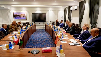 لقاء الحداد ونورلاند بمقر رئاسة الأركان في طربلس الأربعاء 9 نوفمبر 2022 (رئاسة الأركان)