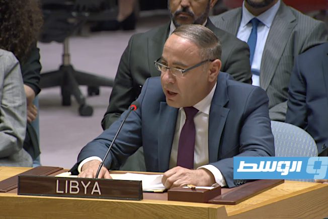 خطاب ليبيا في مجلس الأمن ضد العدوان الإسرائيلي على غزة