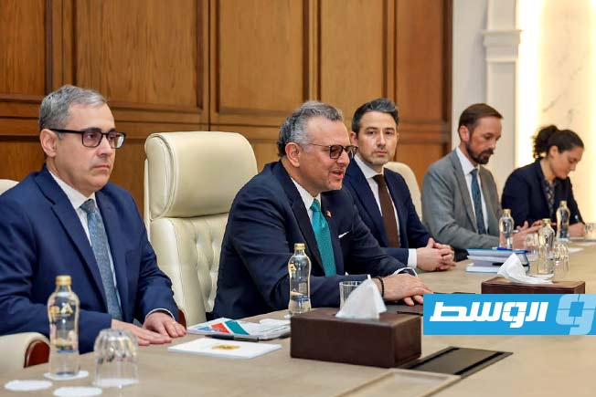 Saddam Haftar and Trump Advisor Massad Boulos discuss the political situation in Libya