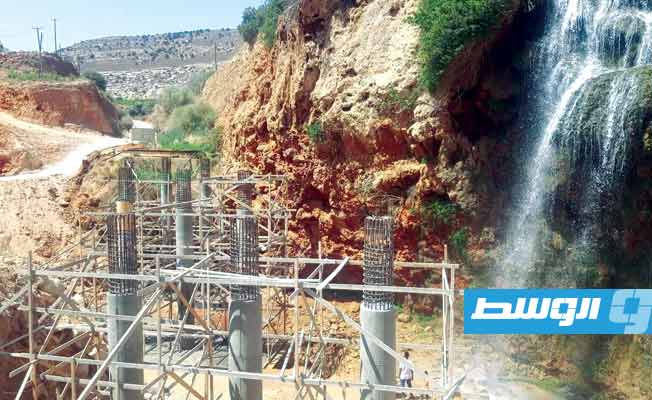 إعادة بناء جسر الشلال في درنة بجهود وطنية