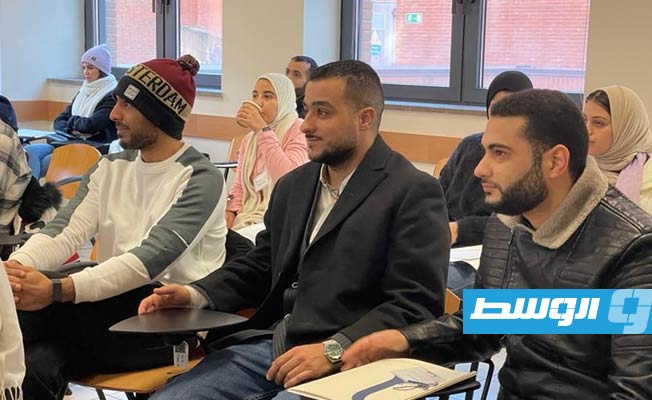 من فعاليات تدريب 30 طالبا ليبيا على طرق تدريس اللغة الإيطالية بجامعة سيينا الإيطالية، 6 فبراير 2023. (وزارة التربية والتعليم)