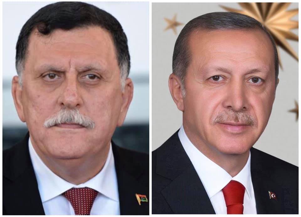 في مكالمة مع السراج.. إردوغان يقول إنه «سيُسخر كل إمكانيات بلاده لمنع المؤامرة على الشعب الليبي»