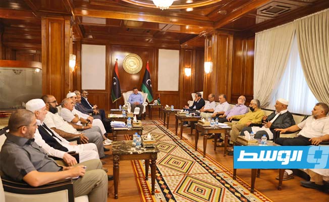 الدبيبة يؤكد لحكماء وأعيان طرابلس الكبرى العمل على الاستحقاق الانتخابي رغم التحديات