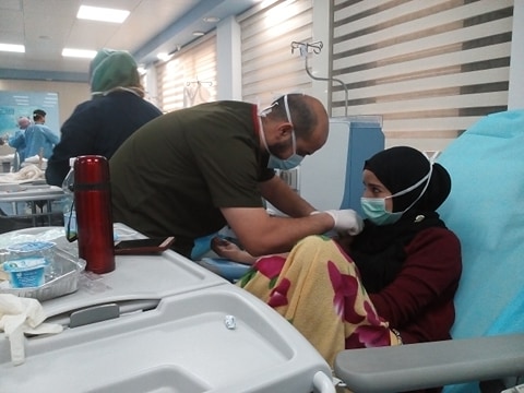 عمليات غسيل الكلى للمرضى, 4 أبريل 2020 (مستشفى طرابلس الجامعي)