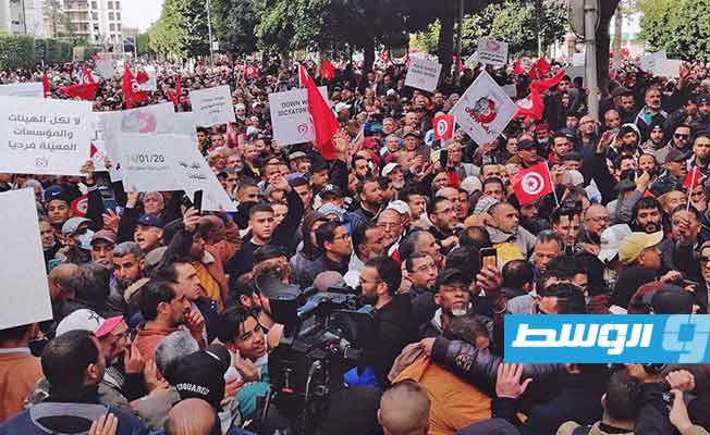 تظاهرات إحياء للثورة التونسية, 14 يناير 2023. (الإنترنت)