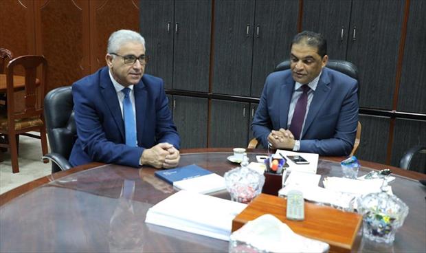 وزير «عدل الوفاق» يناقش مع باشاغا حماية المقار القضائية بعد مقتل وليد الترهوني