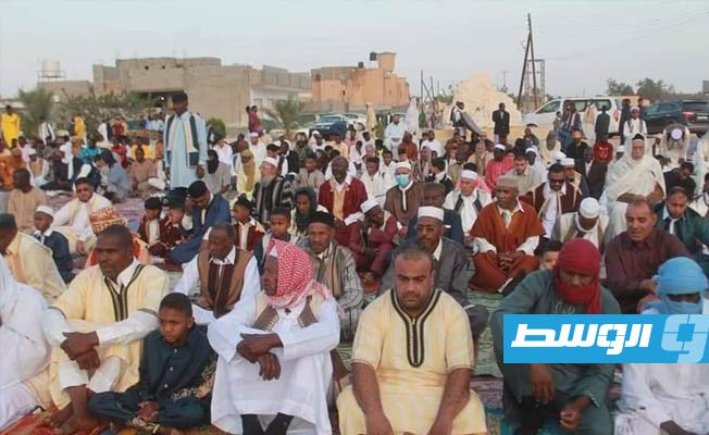 صلاة العيد في الجفرة, 2 مايو 2022. (الإنترنت)